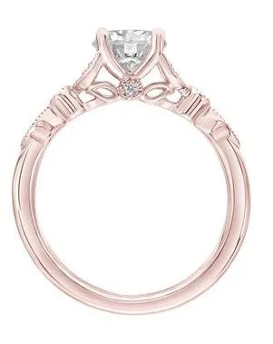 Contemporary Floral Engagement Ring