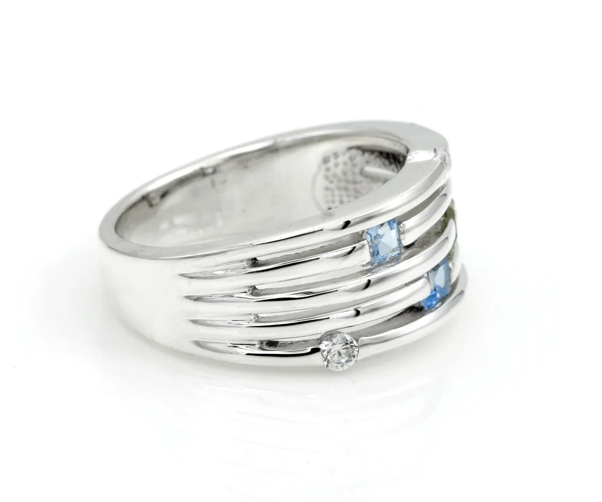 Contemporary Stacking Mother's Ring