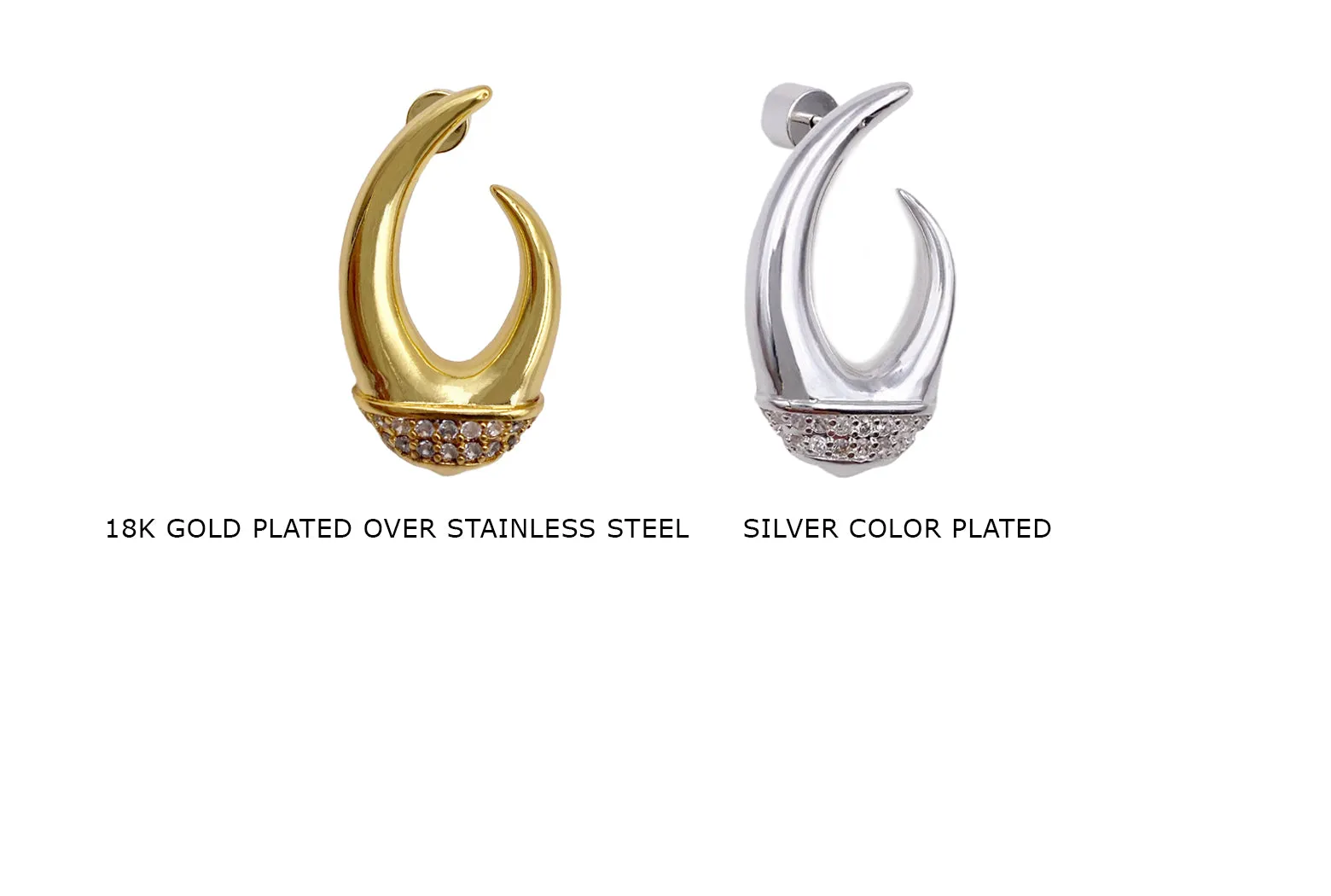 EB2048M Contemporary Stainless Steel Earring