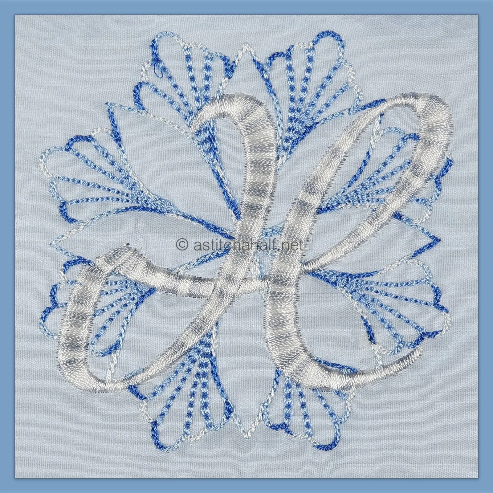 Frost and Frozen Monogram Letter X