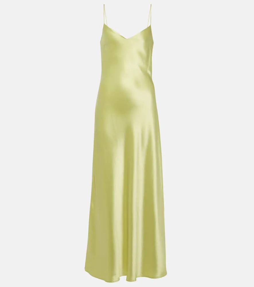 Galvan Cropped slip dress