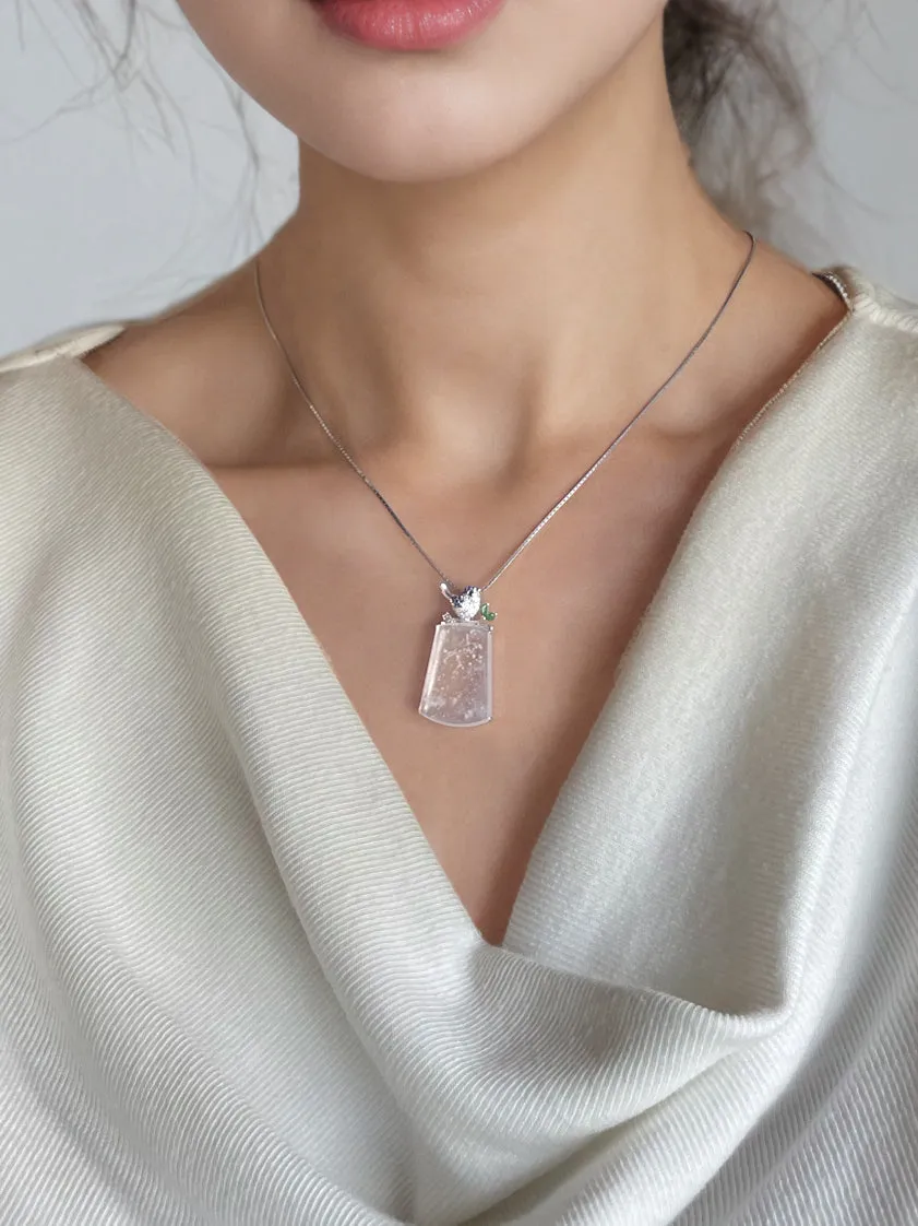 Glassy Jadeite Pendant - 无事牌 (NJP110)