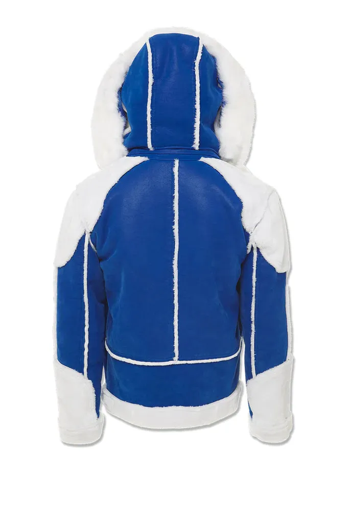 Jordan Craig - El Jefe Shearling Moto Jacket - Military Blue (91590)