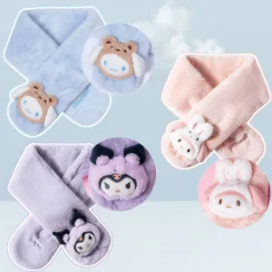 Kuromi | Cinnamoroll | My Melody Plush Winter Scarf