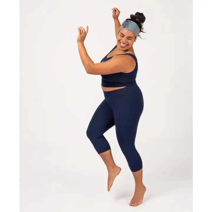 Mini Mushroom Organic Cropped Leggings