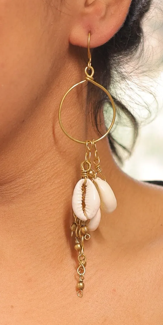 Nadhiya Contemporary Dokra Earrings