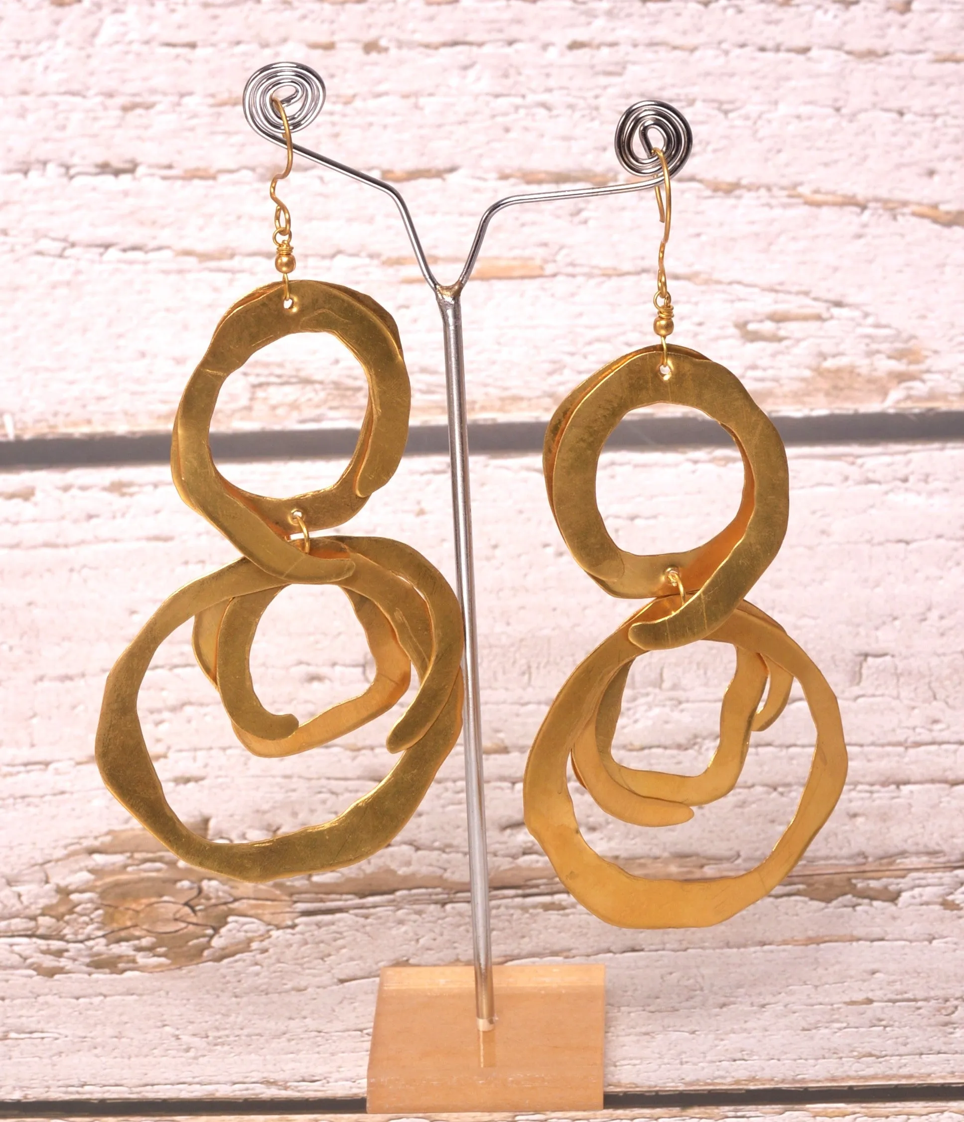 Pranavi Contemporary Dokra Earrings