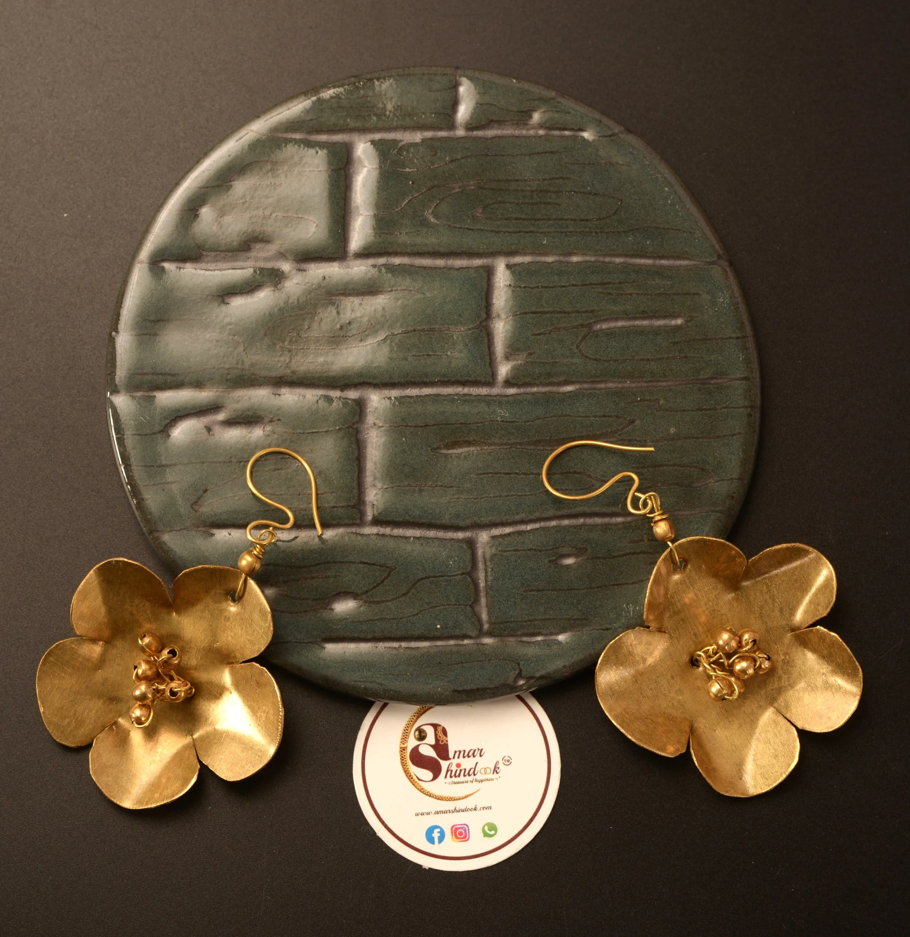 Rachita Contemporary Dokra Earrings