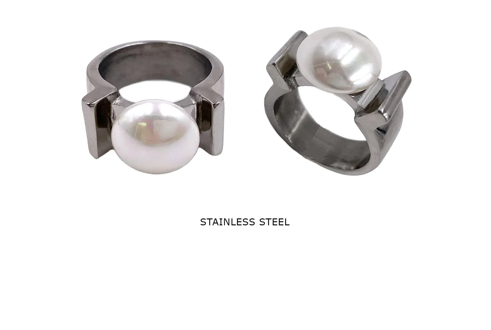 SSP1303 Stainless Steel Contemporary Ring