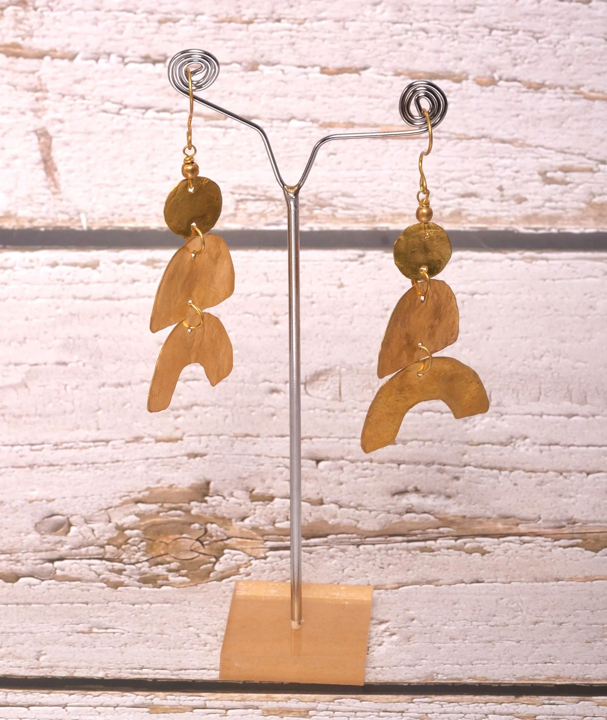 Tanmayi Contemporary Dokra Earrings