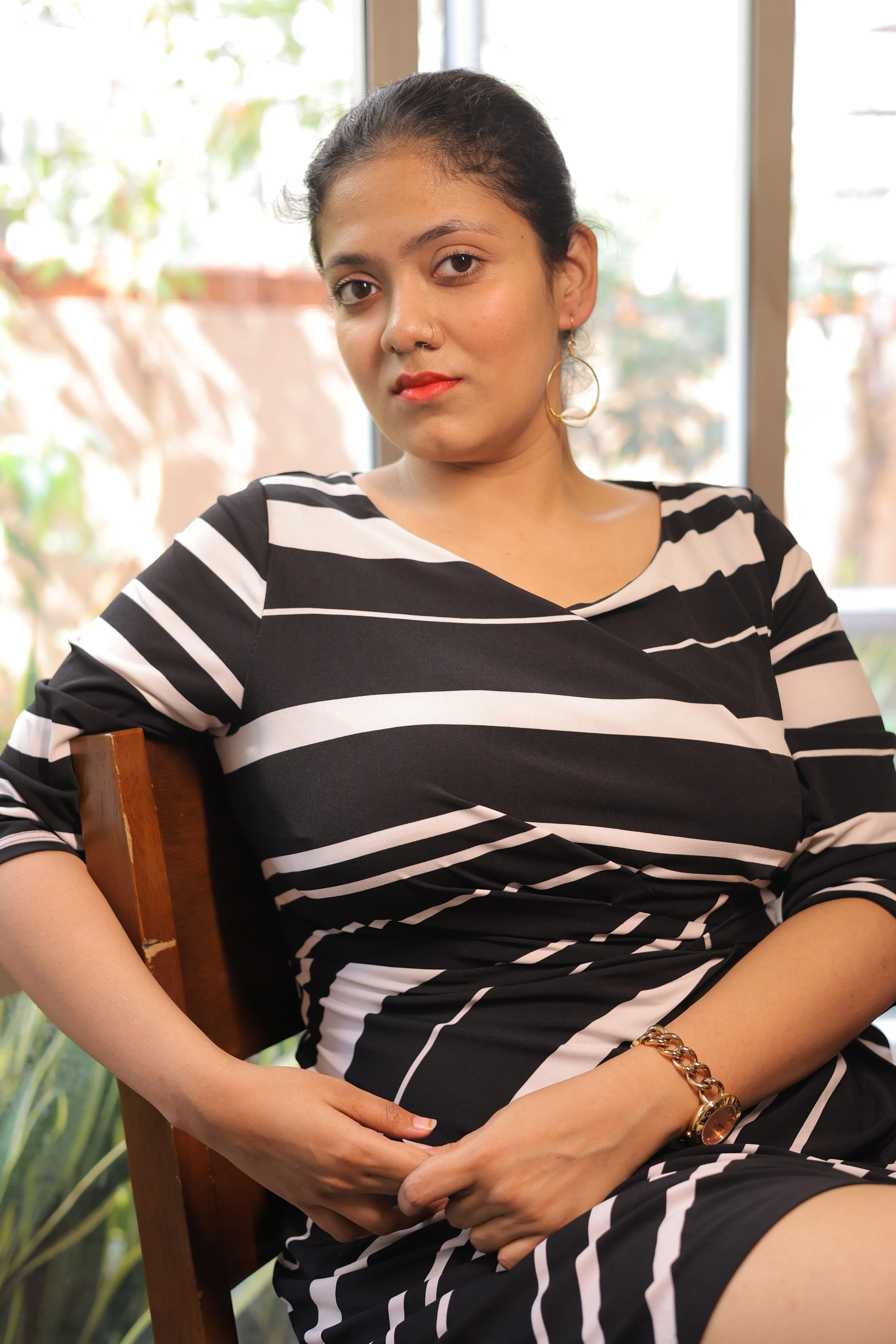 Upasana Contemporary Dokra Earrings