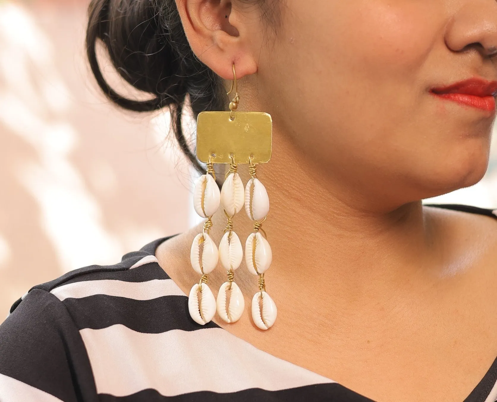Vidhi Contemporary Dokra Earrings