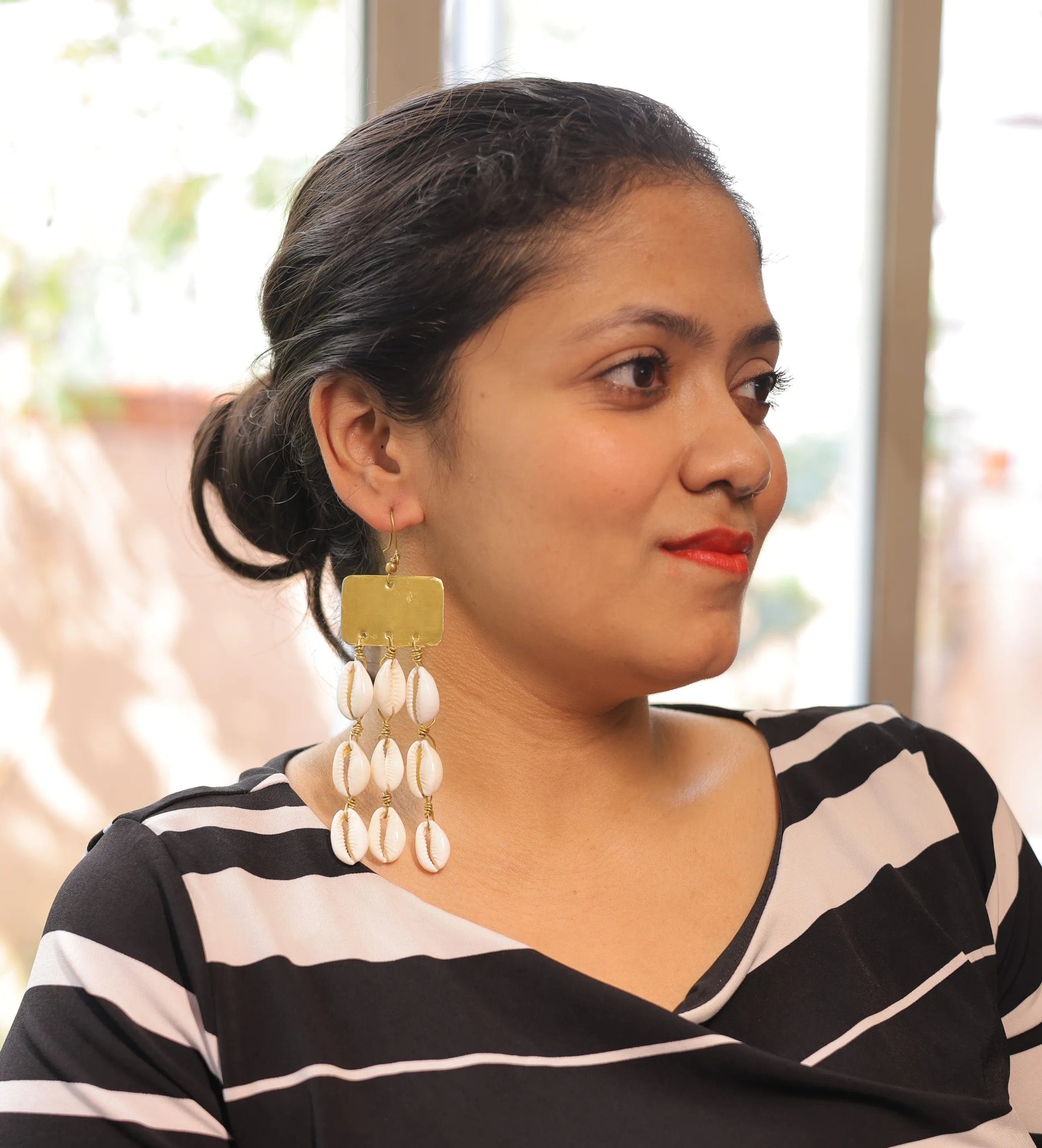 Vidhi Contemporary Dokra Earrings