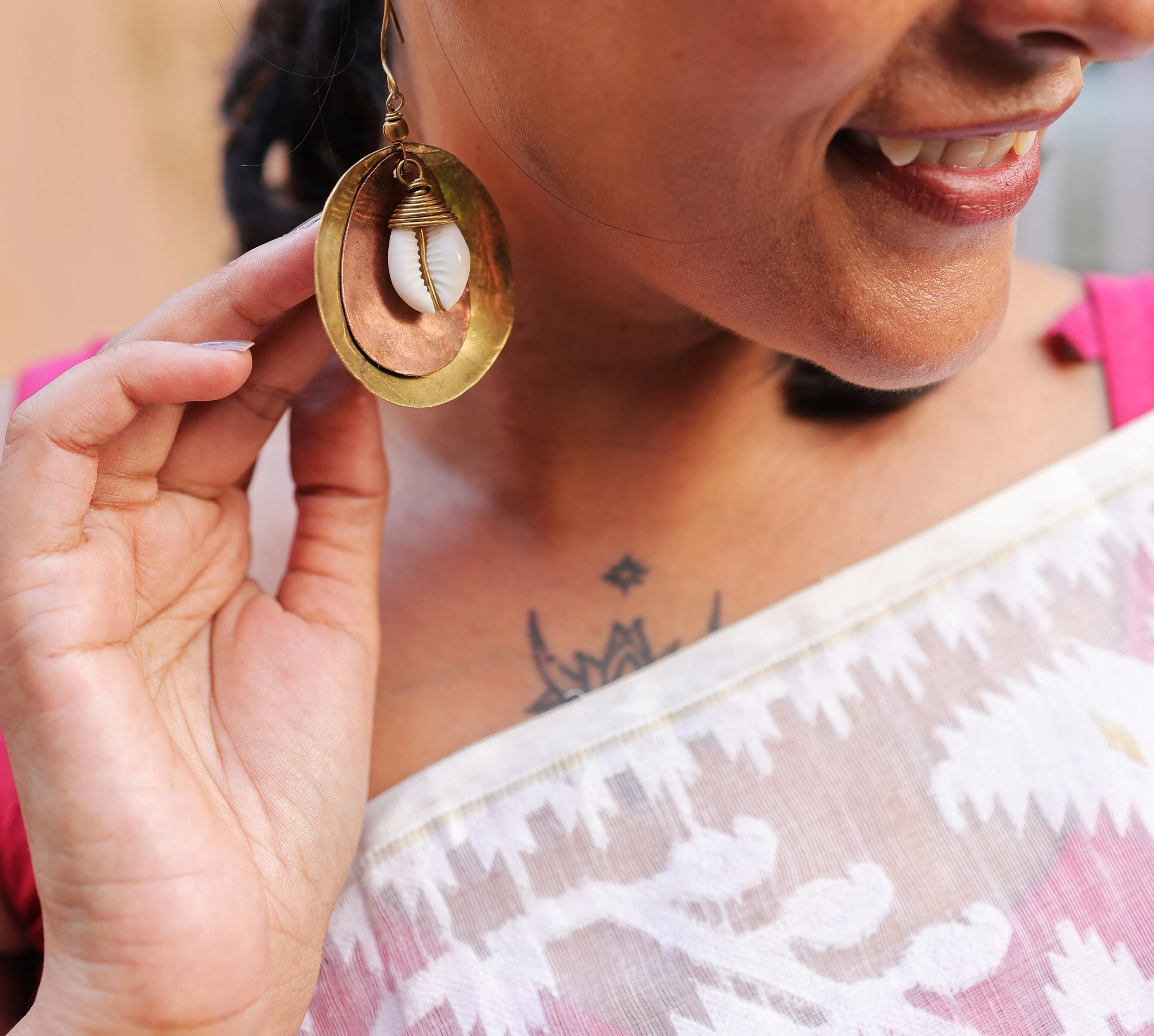 Vihana Contemporary Dokra Earrings